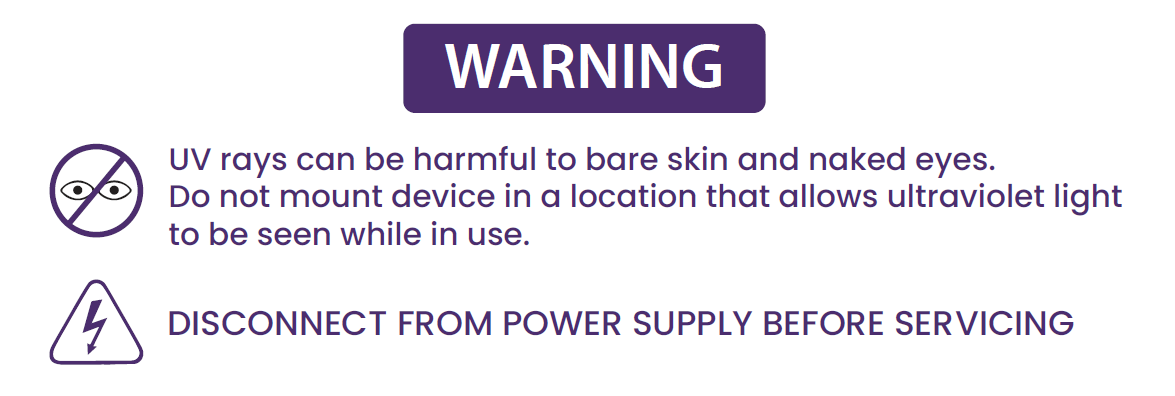 Apply the warning sticker